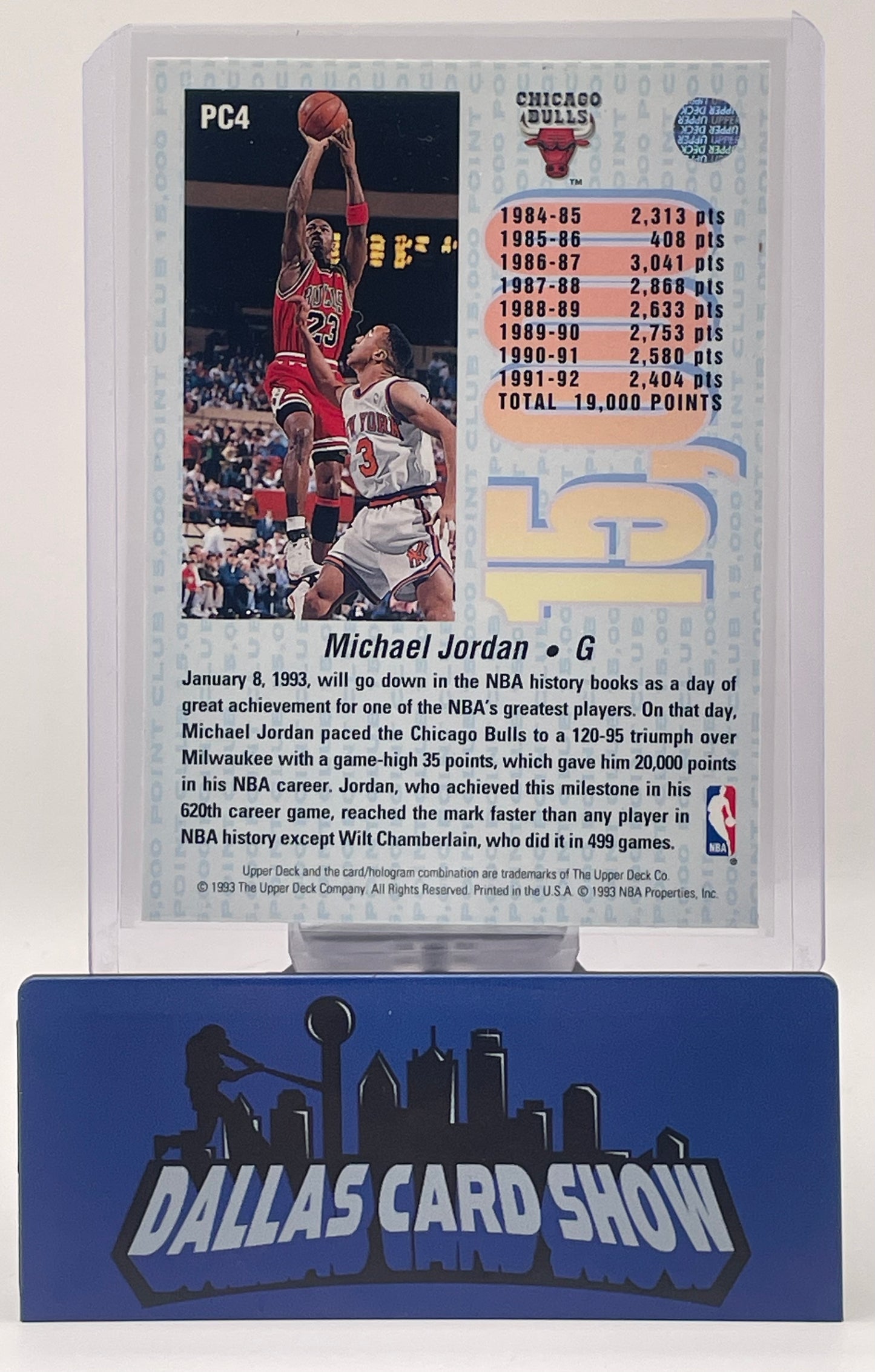 1993 Upper Deck Michael Jordan 15k Point Club #PC4