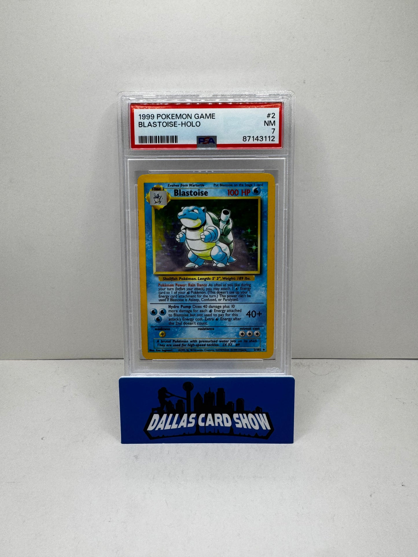 Blastoise Base Set Holo PSA 7