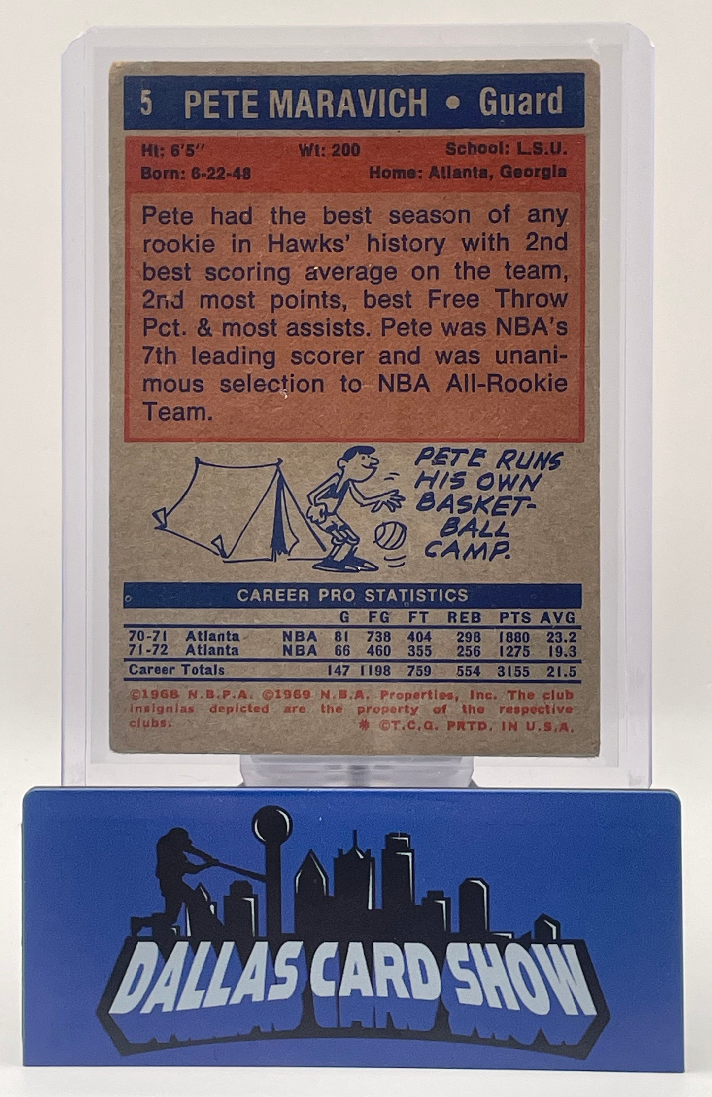 1972-73 Topps Pete (Pistol Pete) Maravich #5 Poor-VG