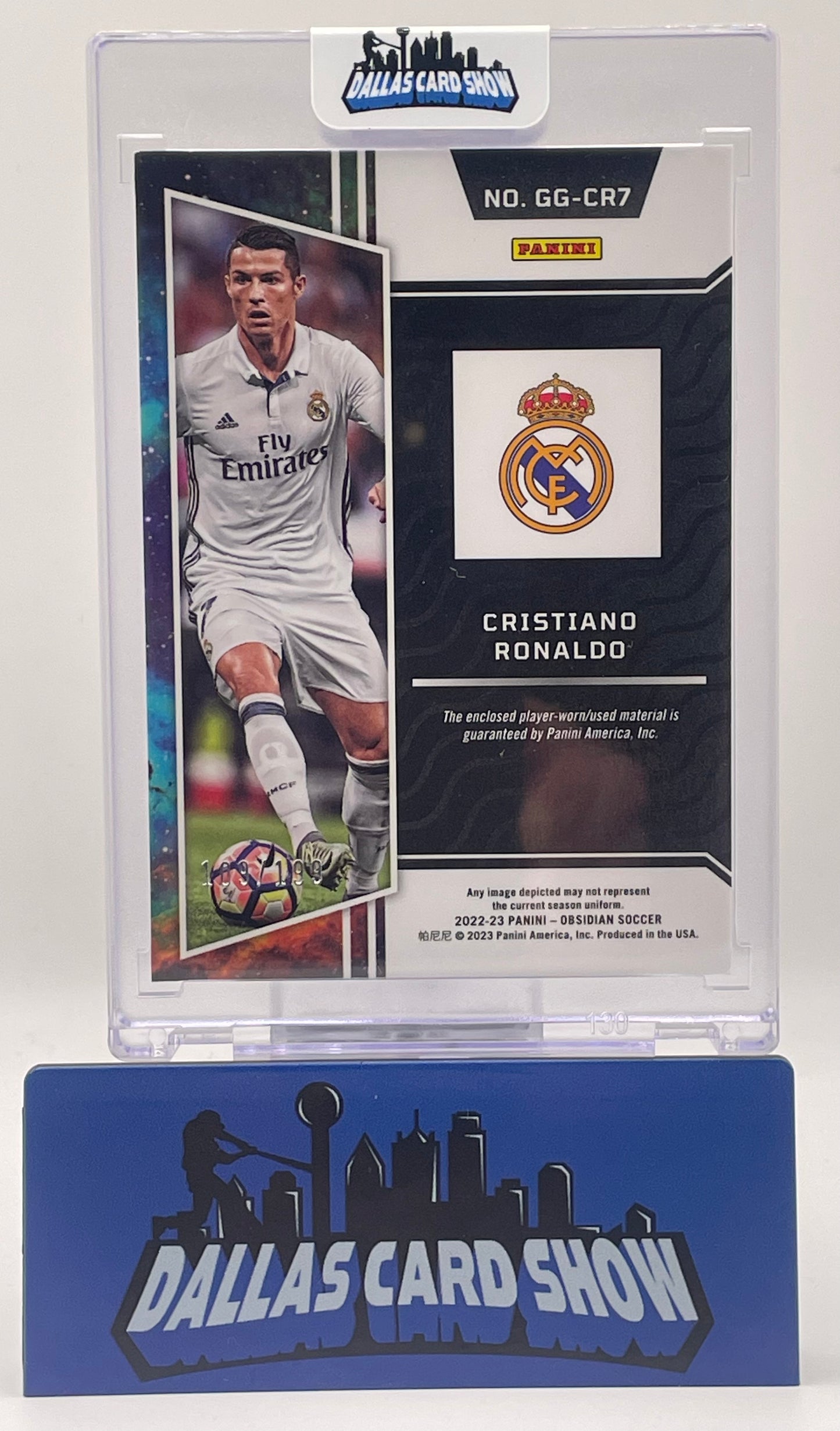 2022-23 Panini Obsidian Soccer Cristiano Ronaldo Galaxy Gear /199 #GG-CR7