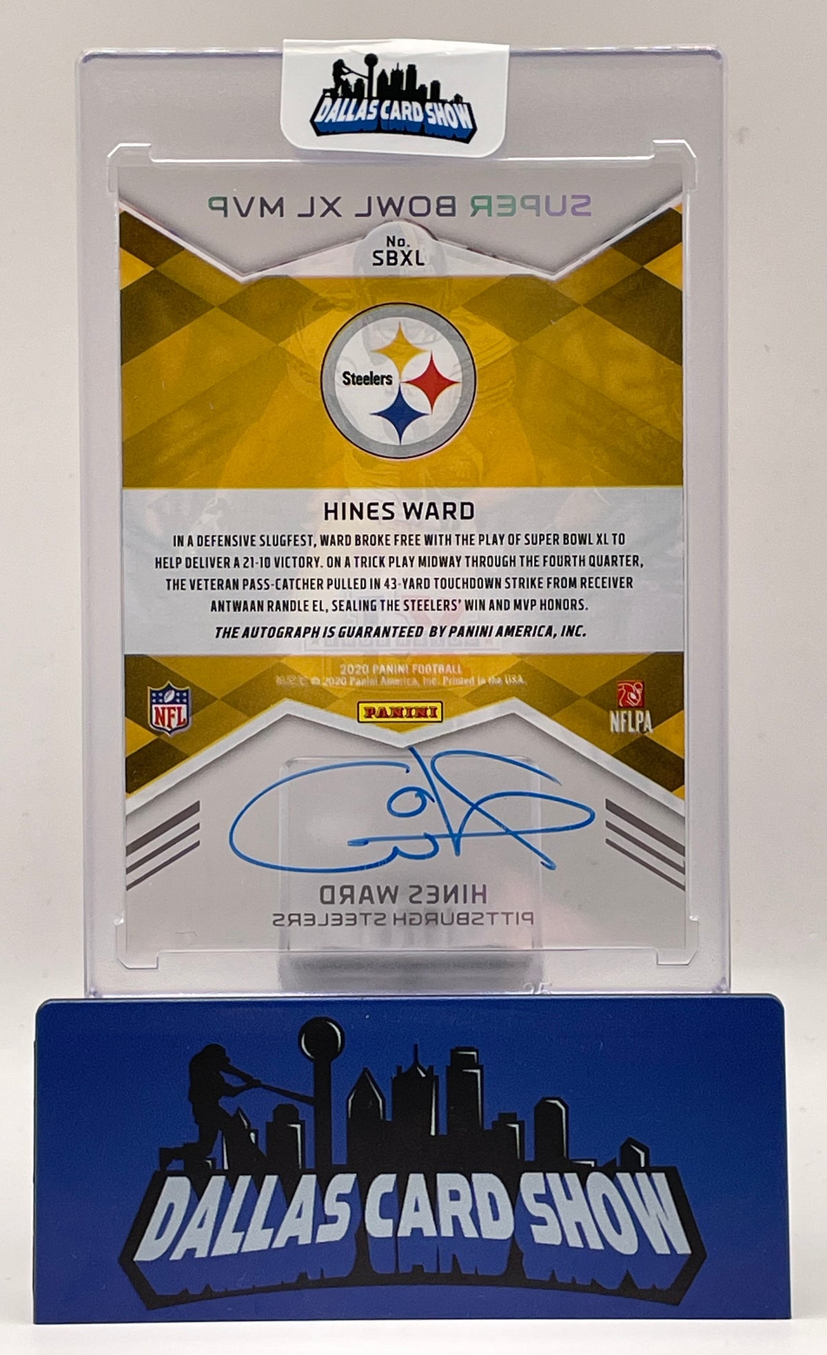 2020 Panini #SBXL Hines Ward Super Bowl XL MVP Autograph