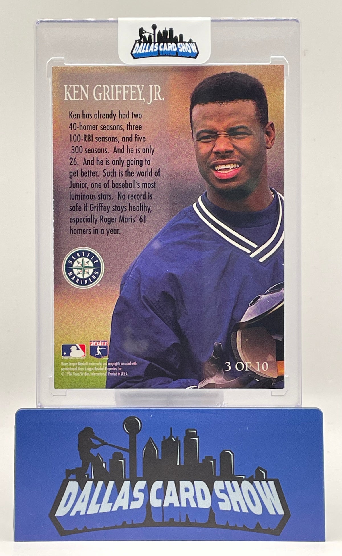 1996 Fleer #3 Ken Griffey Jr. Diamond Tribute HOF Mariners
