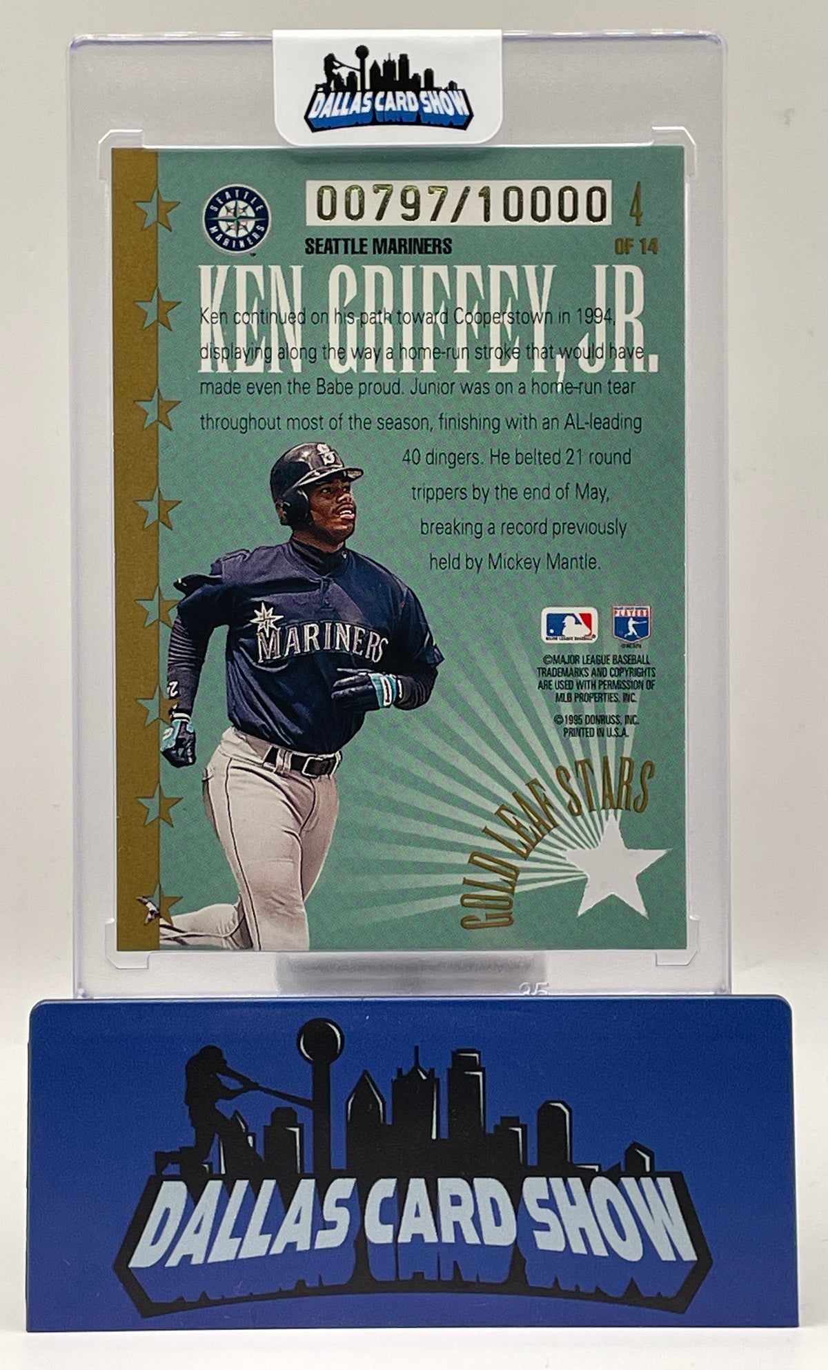 1995 Donruss Gold Leaf Stars #4 Ken Griffey Jr. /10000