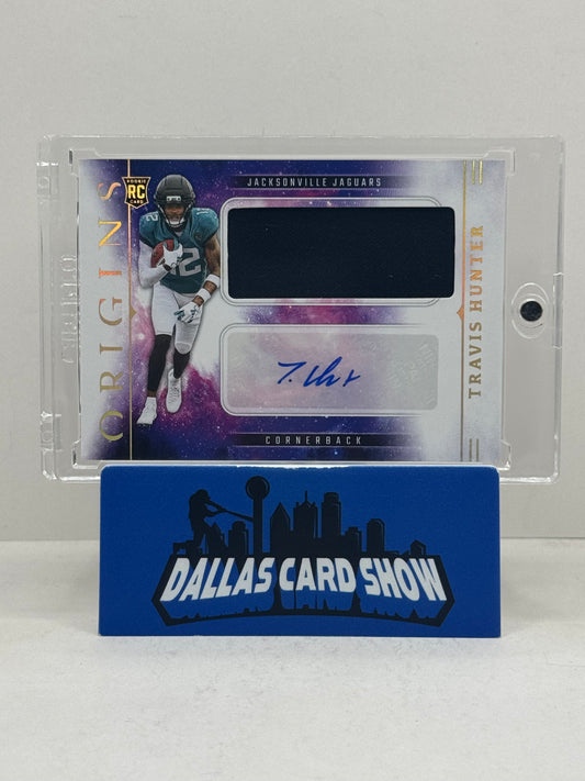 2025 Panini Origins #RJJ-THR Travis Hunter Rookie Jumbo Jersey RPA RC Jaguars