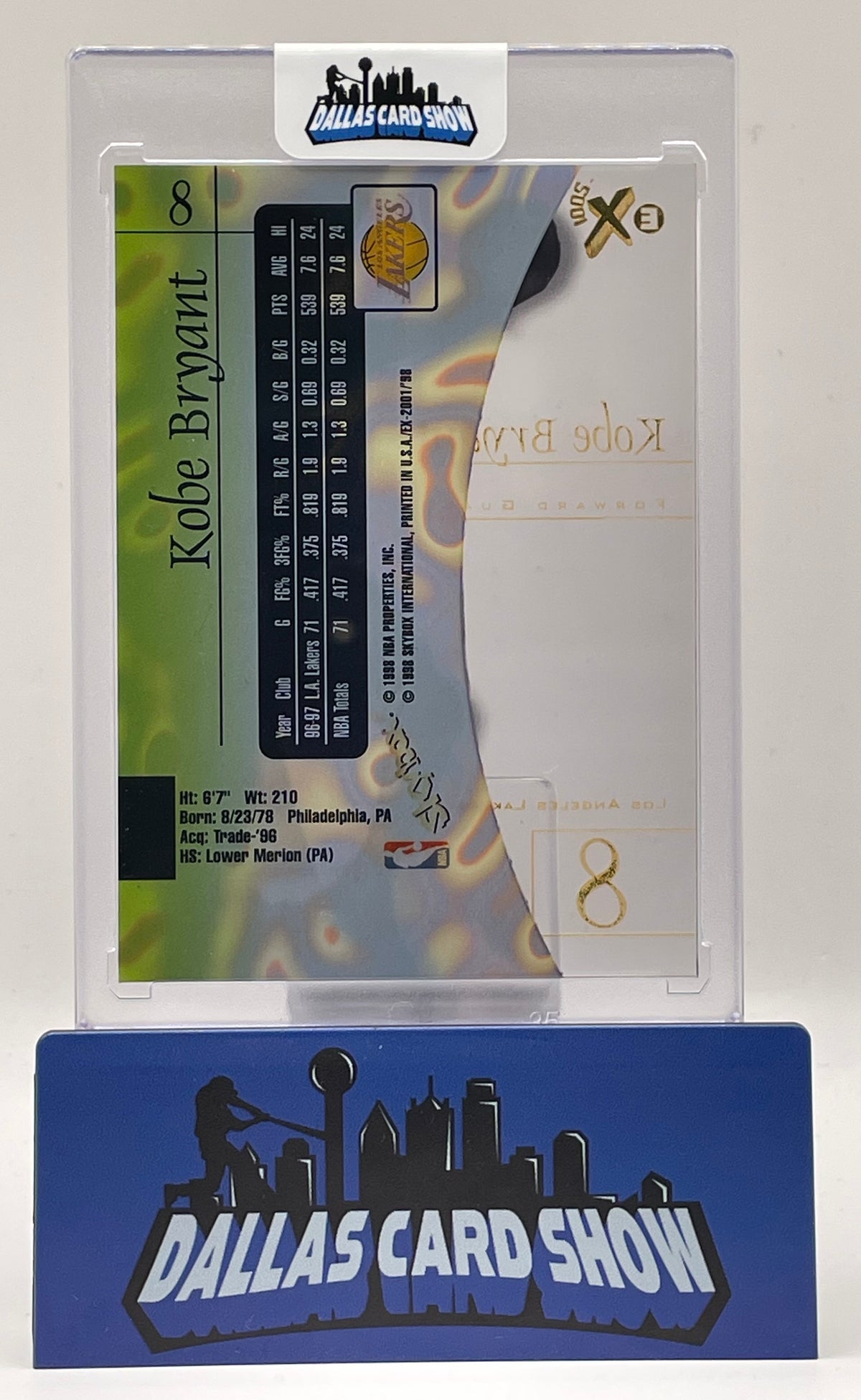 1997-98 Skybox E-X 2001 Kobe Bryant #8 HOF