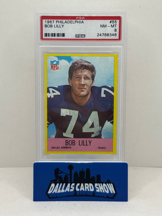 1967 Philadelphia #55 Bob Lilly PSA 8