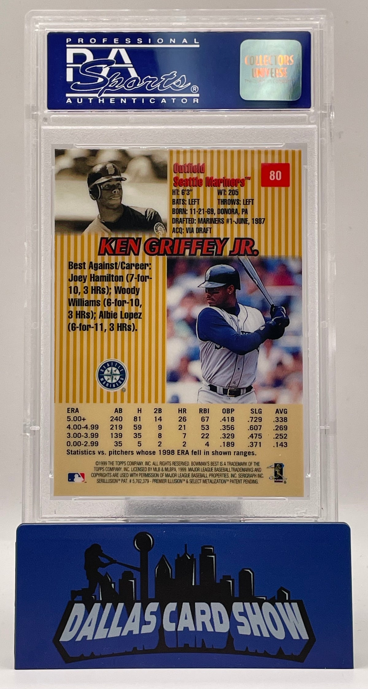 1999 Bowman's Best #80 Ken Griffey Jr PSA 10