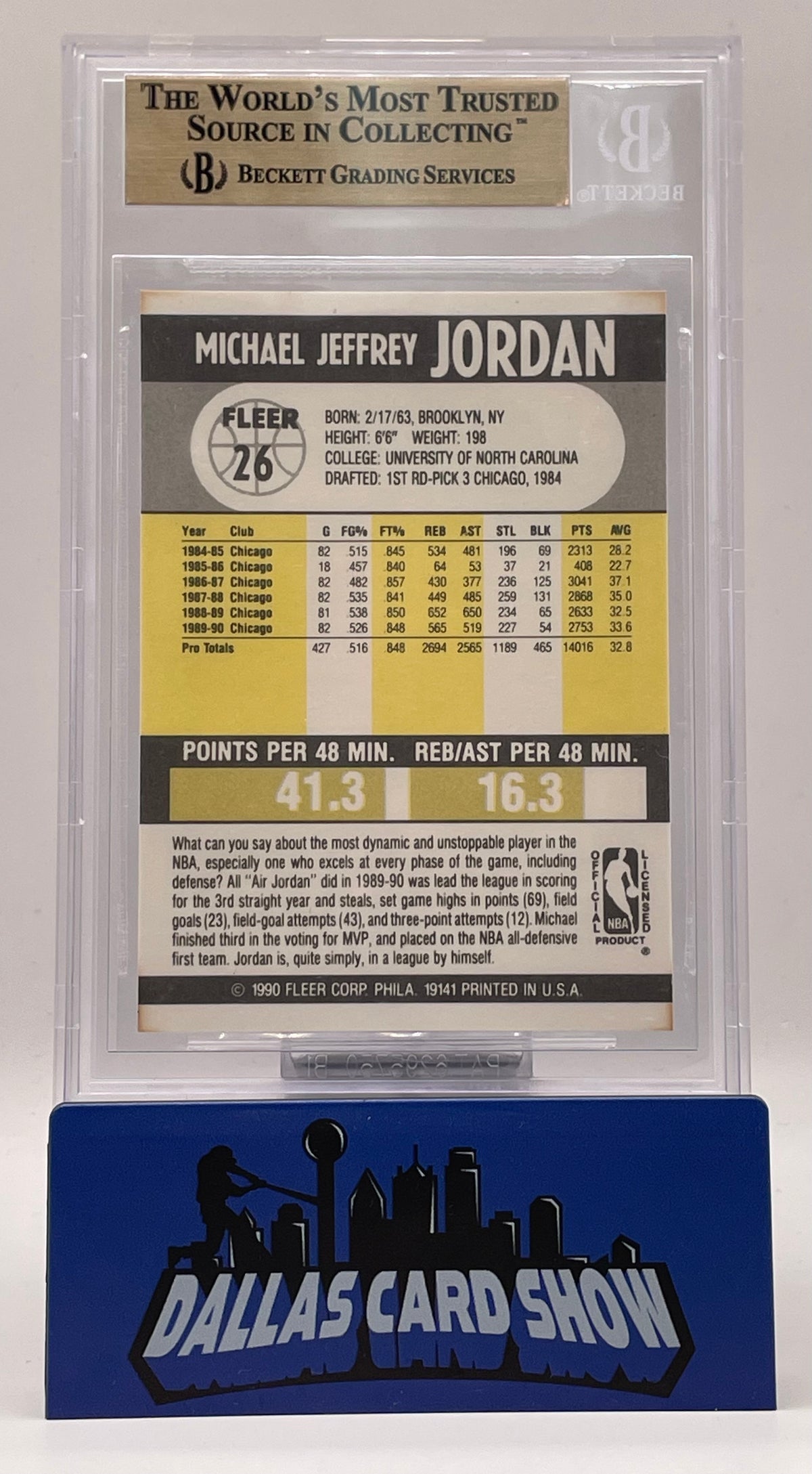 1990-91 Fleer #26 Michael Jordan BGS 9.5