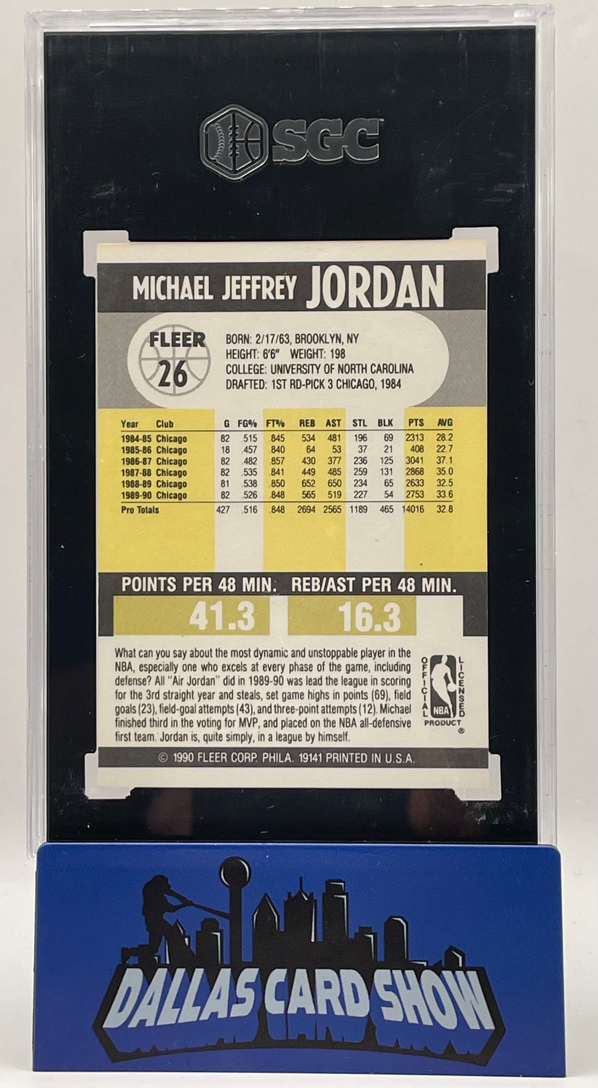 1990-91 Fleer #26 Michael Jordan SGC 9.5