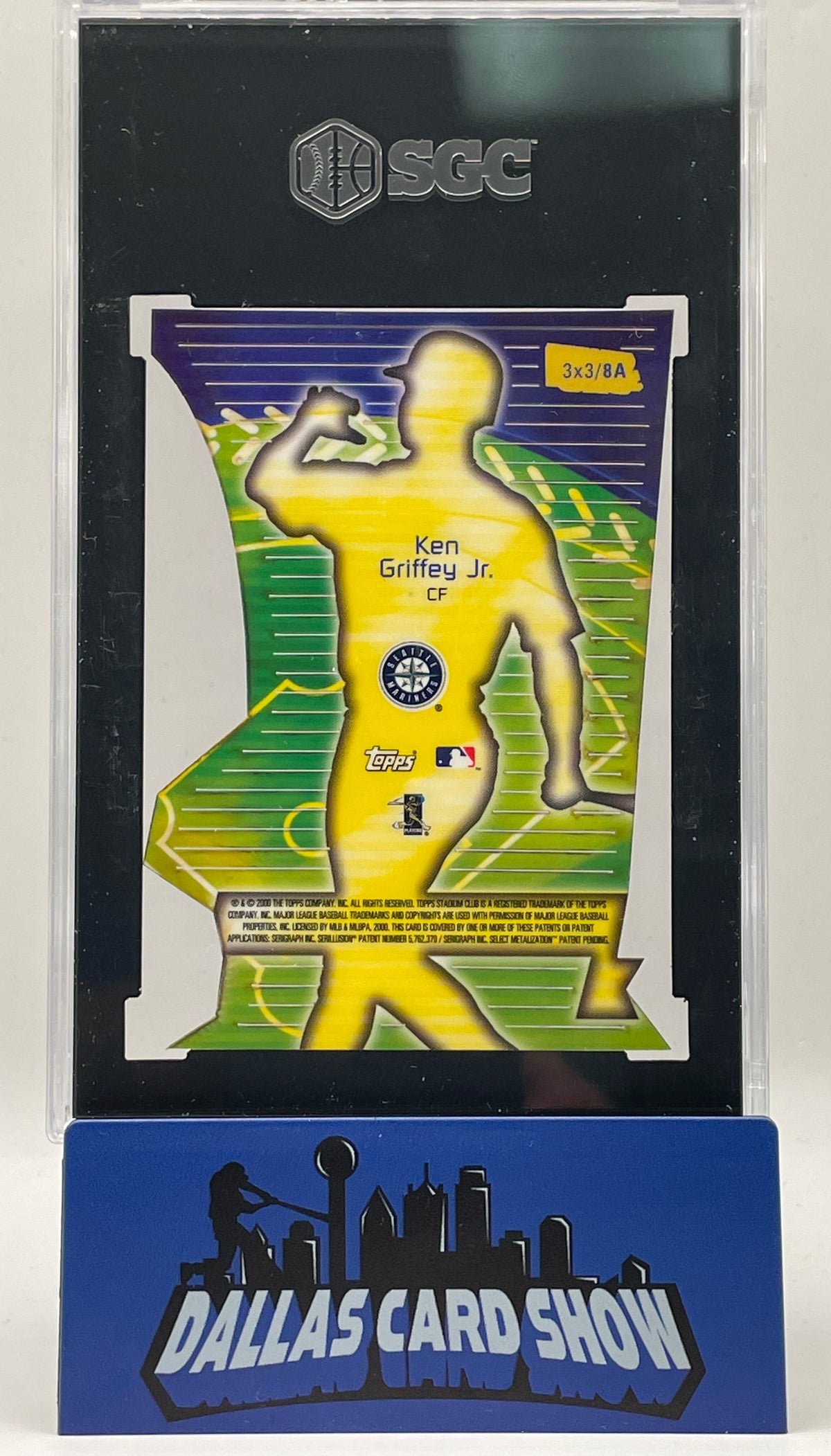 2000 Topps Stadium Club #8A Ken Griffey Jr. 3x3 Luminous SGC 9