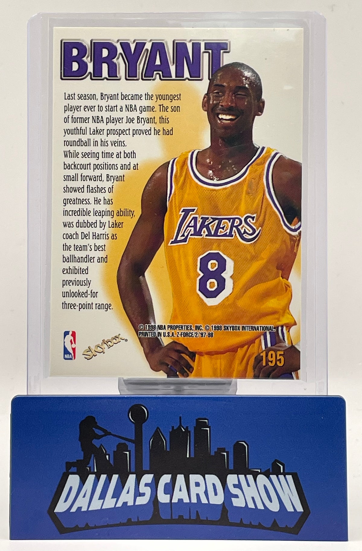 1998 Skybox Z-Force #195 Kobe Bryant Zuperman