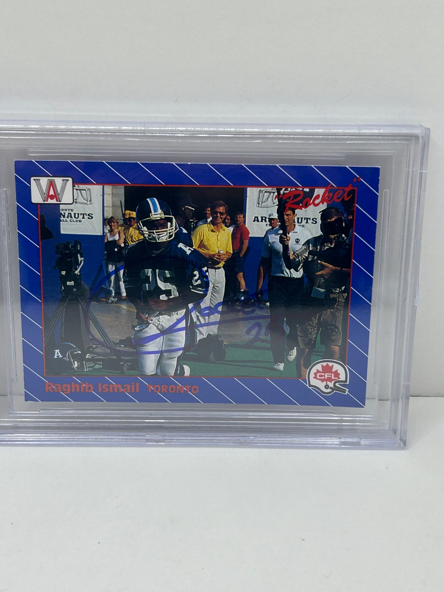 1991 All World CFL Raghib "Rocket" Ismail #101 Beckett Witnessed Beckett 10 Autograph