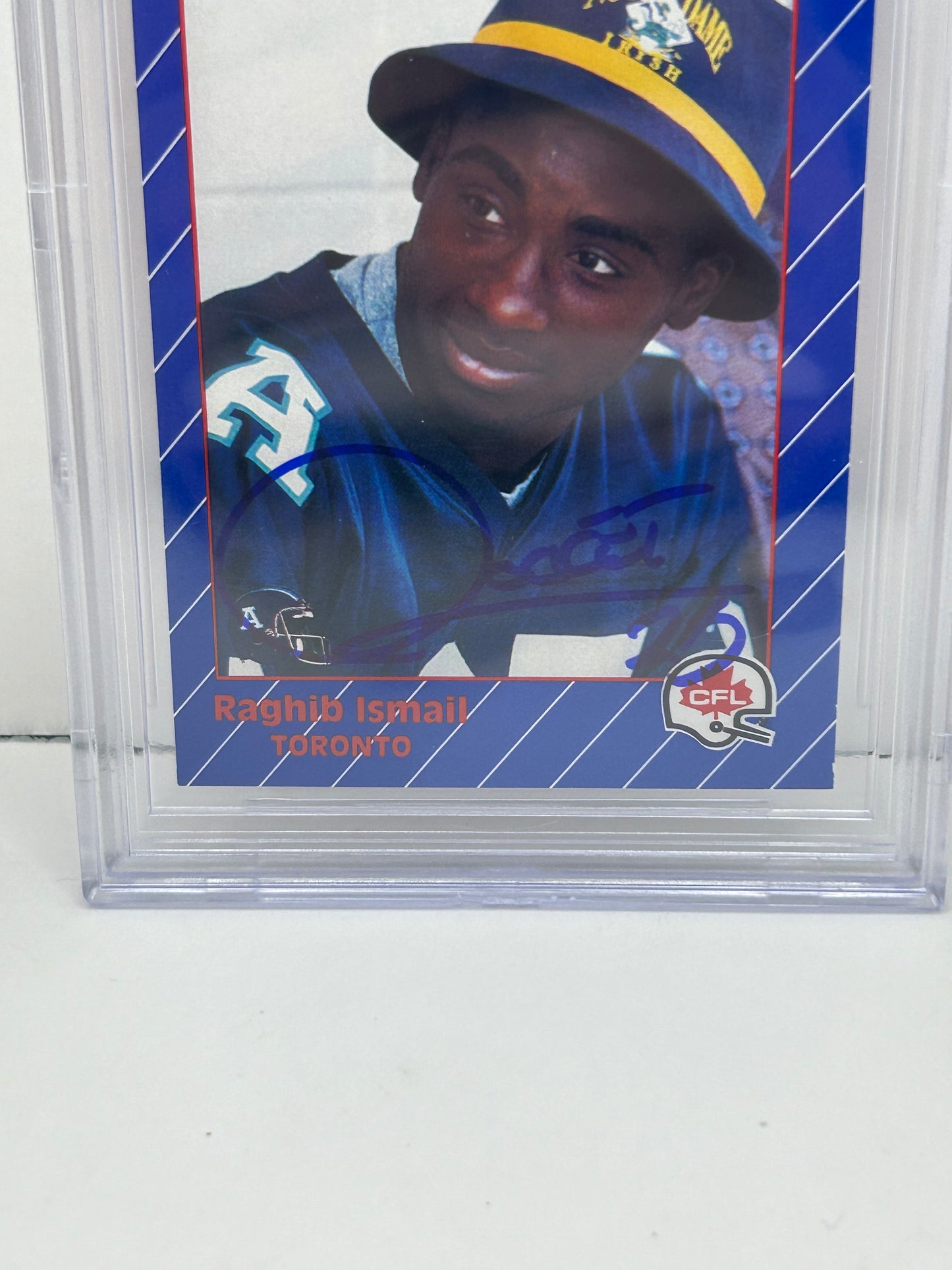 1991 All World CFL Raghib "Rocket" Ismail #63 Beckett Witnessed Beckett 10 Autograph