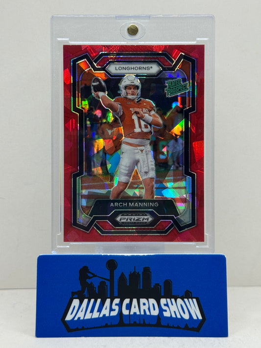 2024 Panini prizm Draft Picks #192 Arch Manning Rated Prospect Red Ice Longhorns