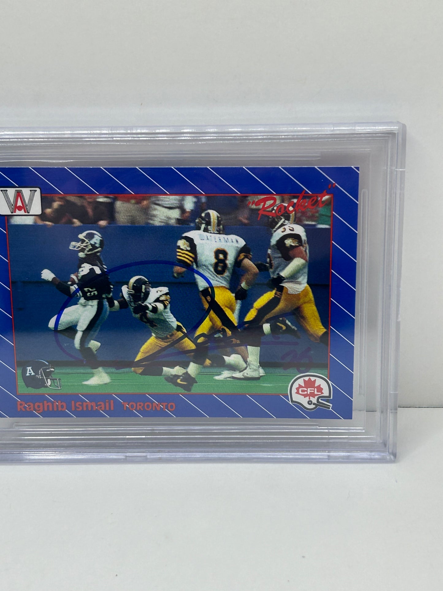 1991 All World CFL Raghib "Rocket" Ismail #33 Beckett Witnessed Beckett 10 Autograph
