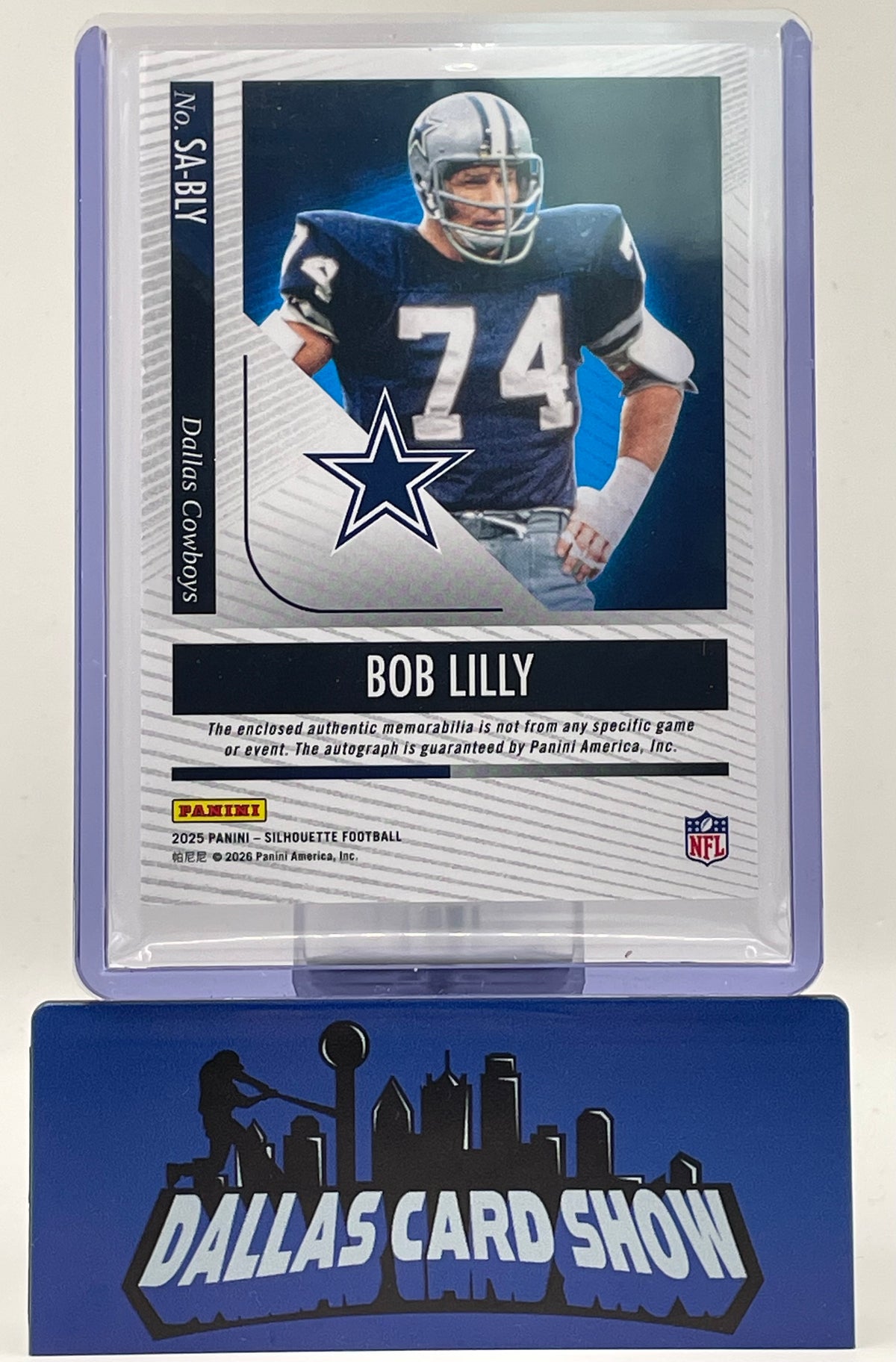 2025 Panini Silhouette #SA-BLY Bob Lilly Patch Autograph /75