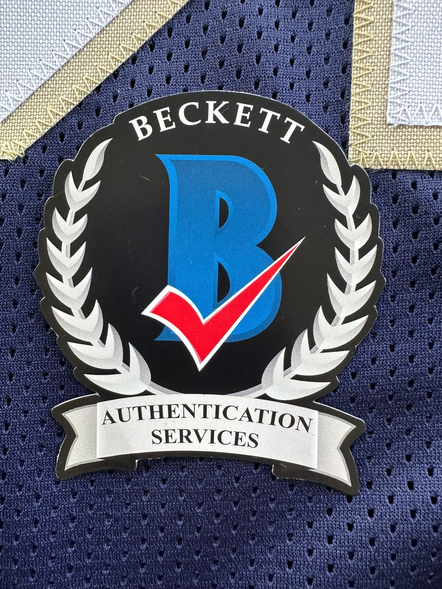 TIM BROWN NOTRE DAME FIGHTING IRISH SIGNED JERSEY XL Raiders Bucs BAS COA