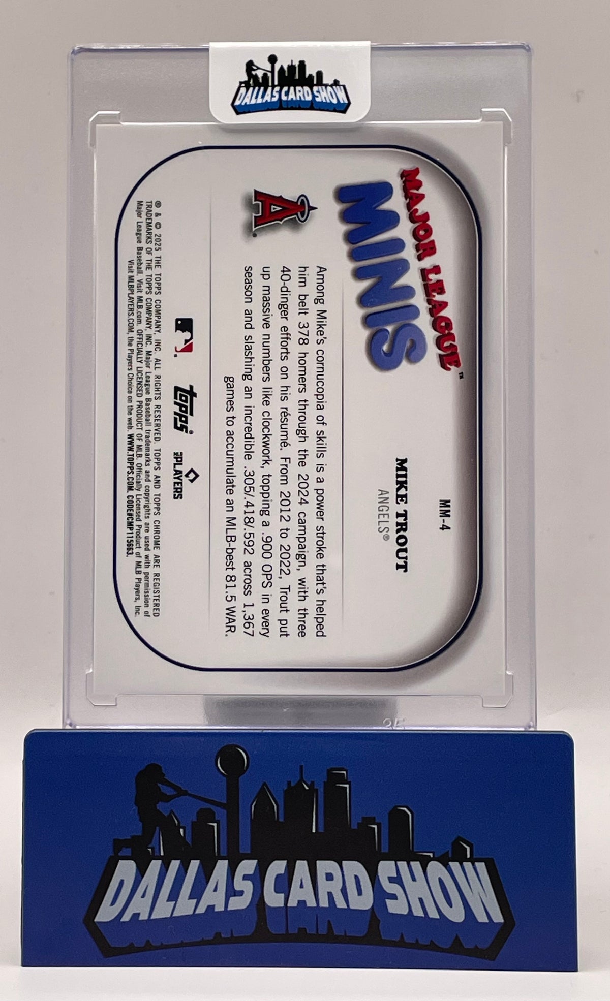 2025 Topps Chrome #MM-4 Mike Trout Major League Minis SSP