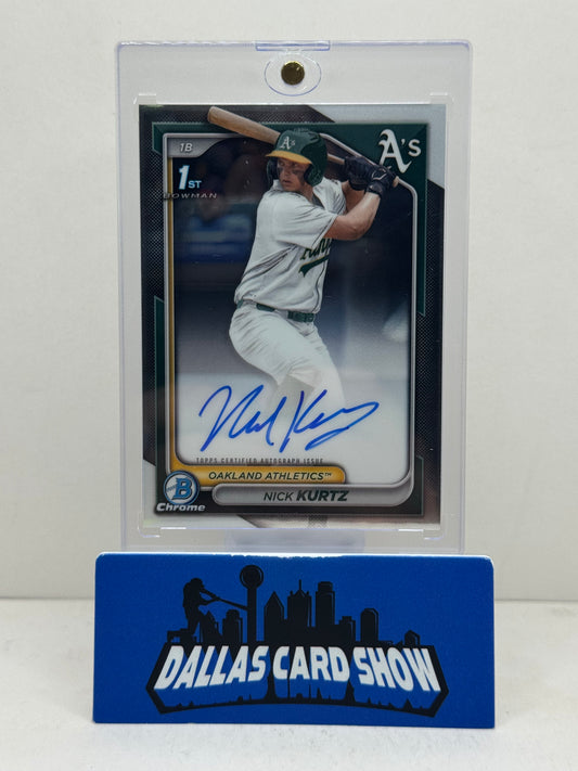 2024 Bowman Chrome #CPA-NK Nick Kurtz 1st Bowman Autograph