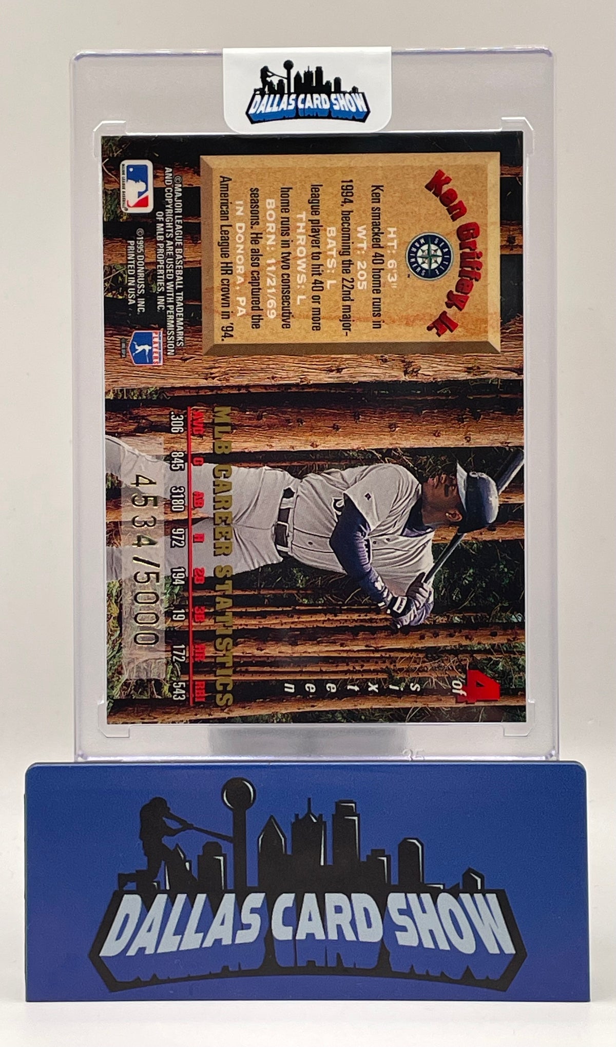 1995 Donruss Leaf Limited #4 Ken Griffey Jr. Lumberjacks /5000