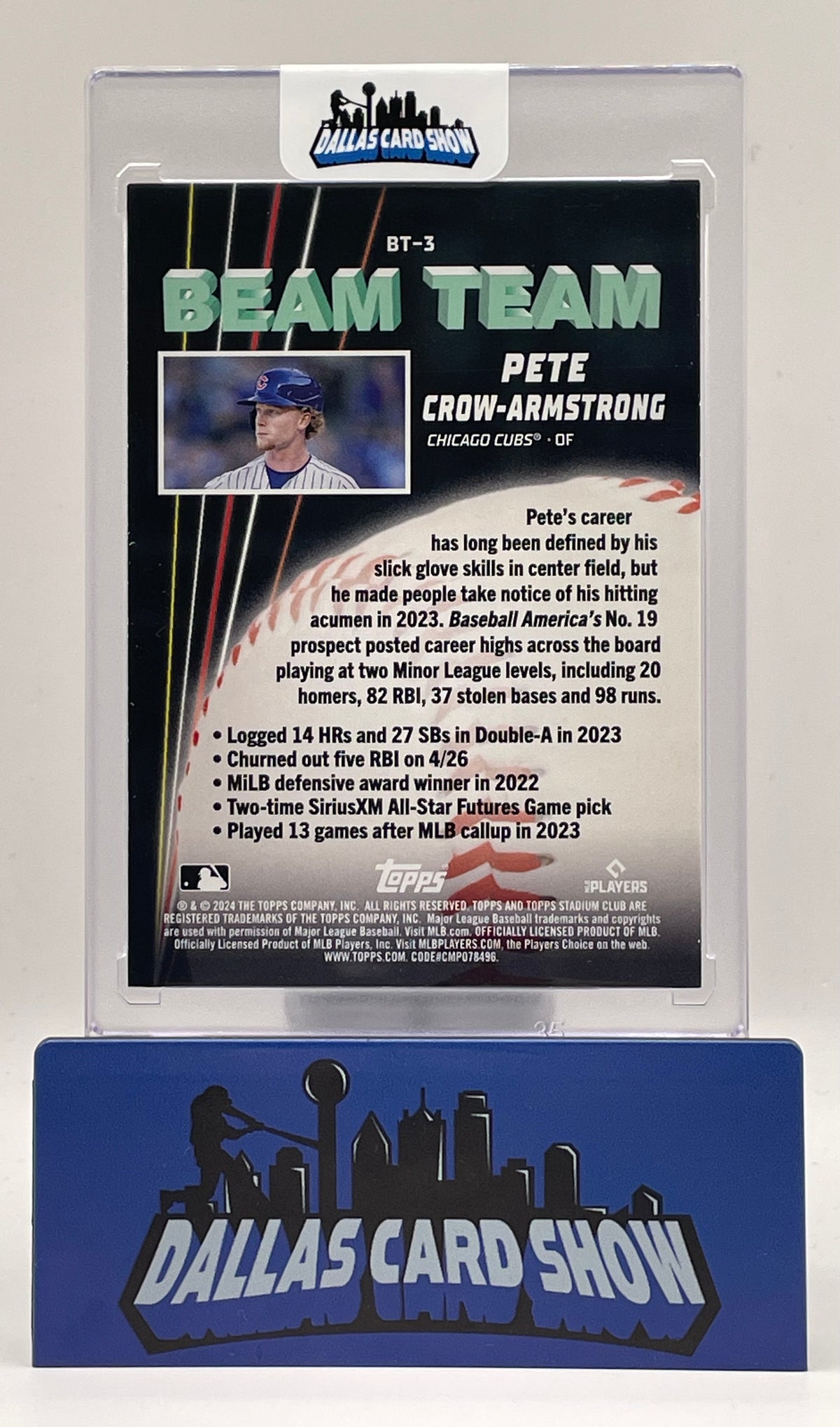 2024 Topps Stadium Club - Beam Team Pete Crow-Armstrong #BT-3 (RC)