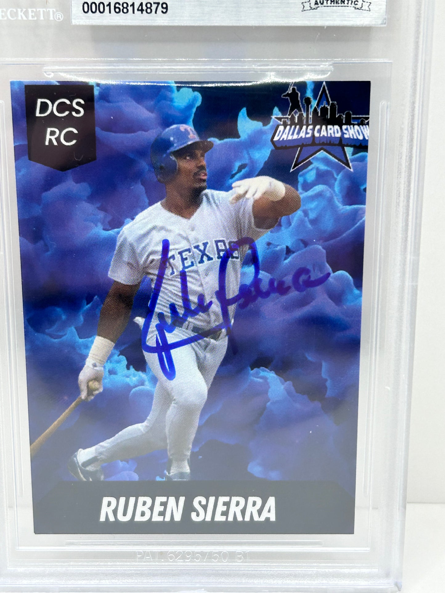 2024 Dallas Card Show Ruben Sierra #12 Beckett Witnessed Authentic Autograph (4879)