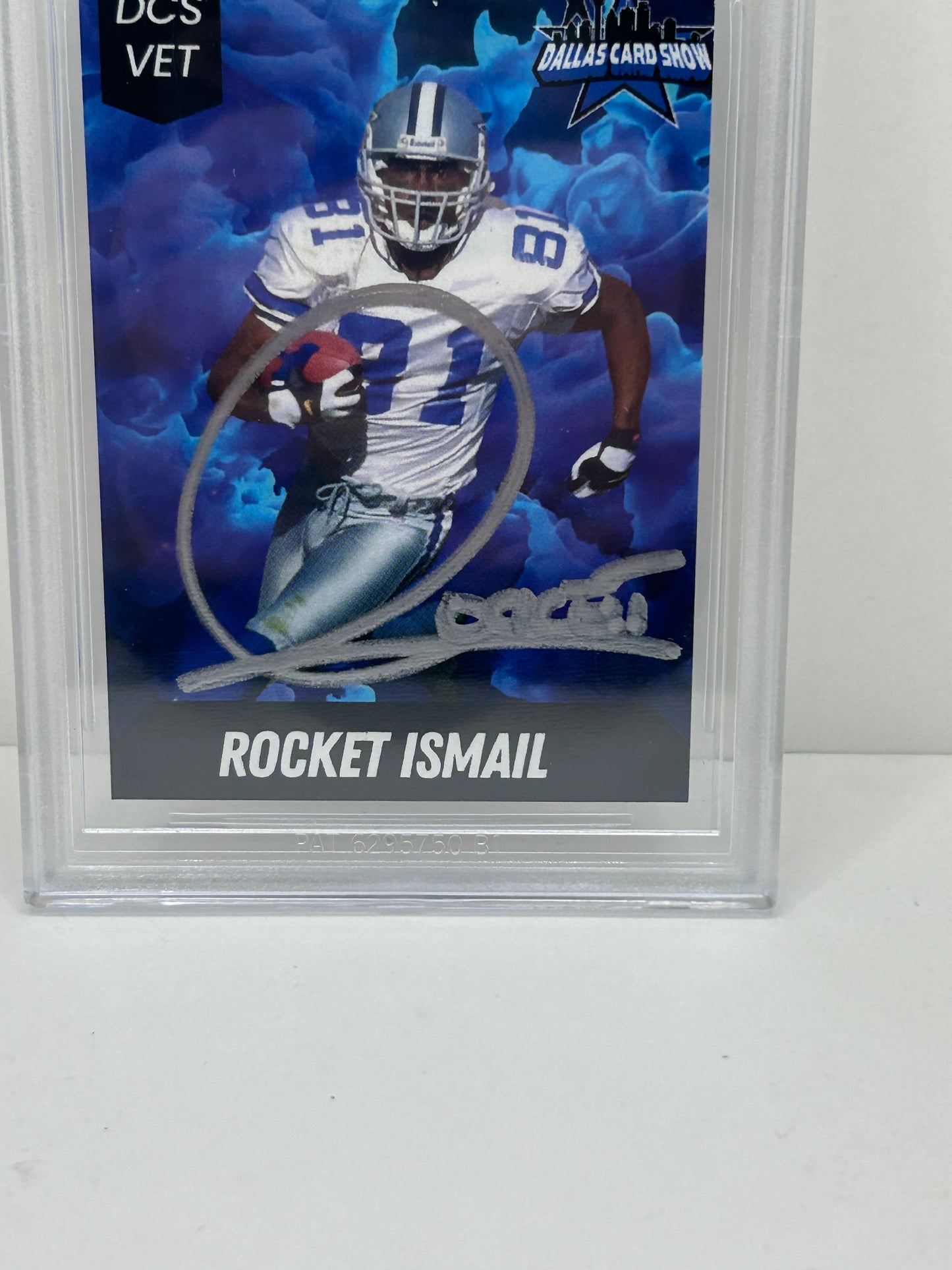 2024 Dallas Card Show Raghib "Rocket" Ismail #9 Beckett Witnessed Authentic Autograph (4891)