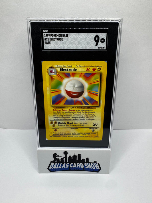 1999 Pokemon Base Set Unlimited Electrode SGC 9