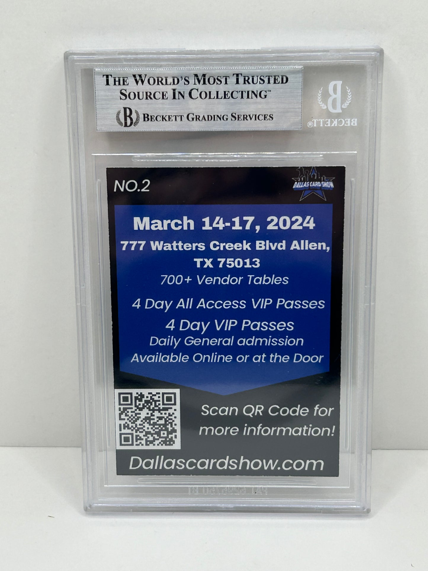 2024 Dallas Card Show Felix Jones #2 Beckett Witnessed Authentic Autograph (4835)