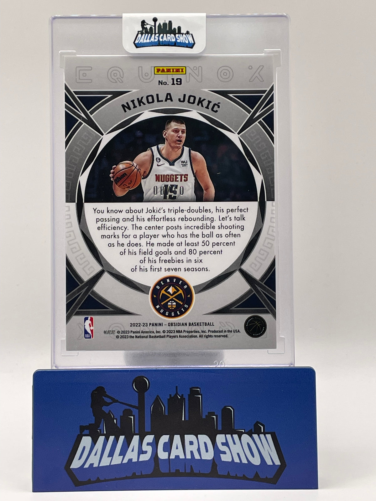 2022-23 Panini Obsidian #19 Nikola Jokic Equinox /10