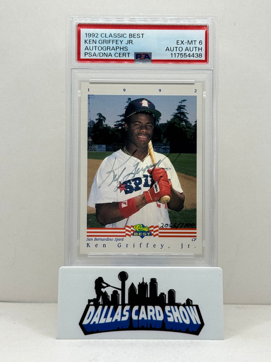 1992 Classic Best Ken Griffey Jr. Autograph /3100 PSA 6 Auto Authentic
