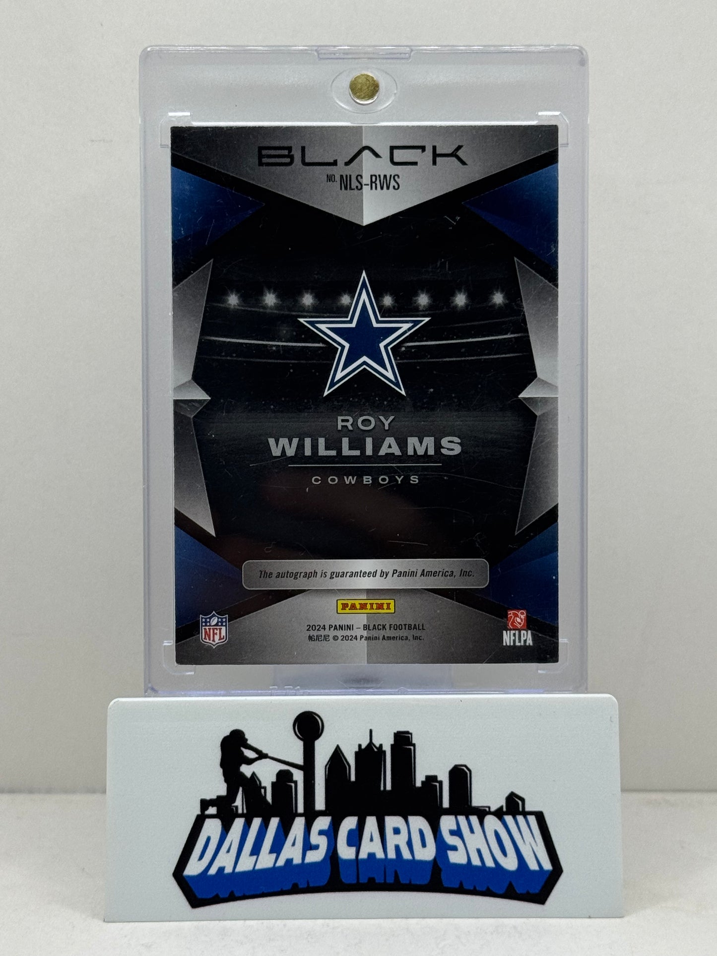 2024 Panini Black #NLS-RWS Roy Williams Emerald Night Lights Autograph /25