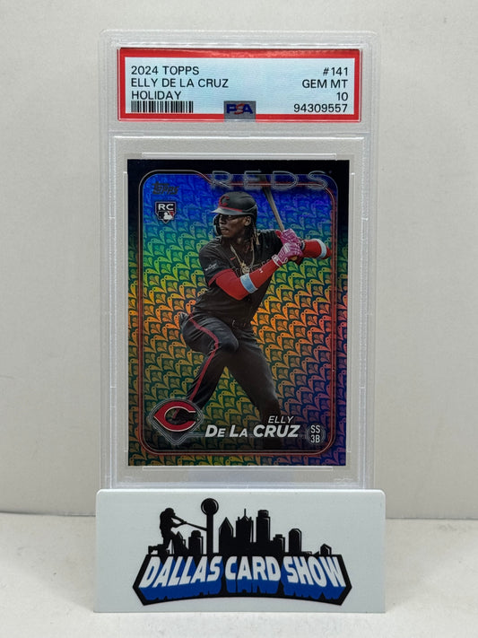 2024 Topps #141 Elly De La Cruz Holiday PSA 10