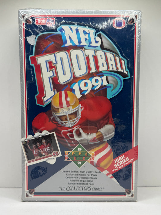 1991 Upper Deck NFL Football High Series Edition Find The Namath Factory Sealed