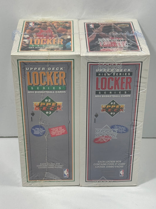 1992-93 Upper Deck High Series Basketball Locker Box Factory Sealed Low and High Series