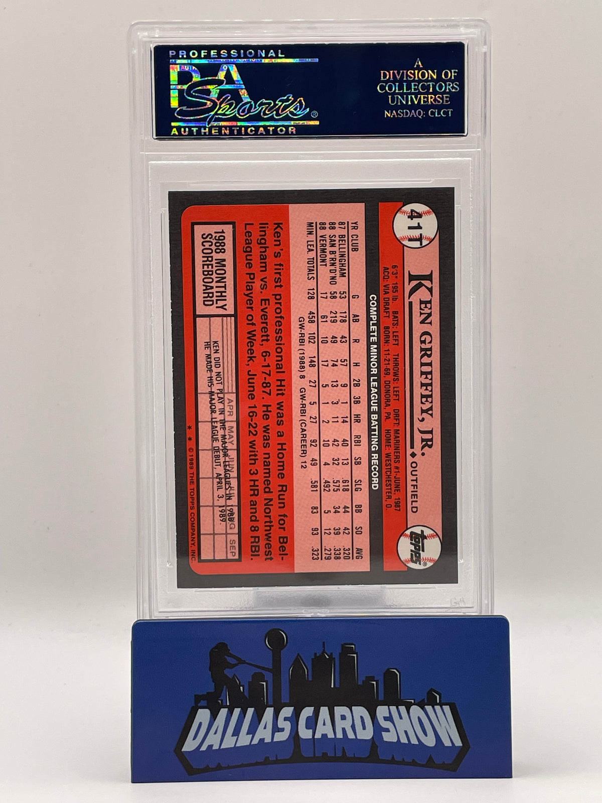 1989 Topps Traded #41T Ken Griffey Jr. PSA 10