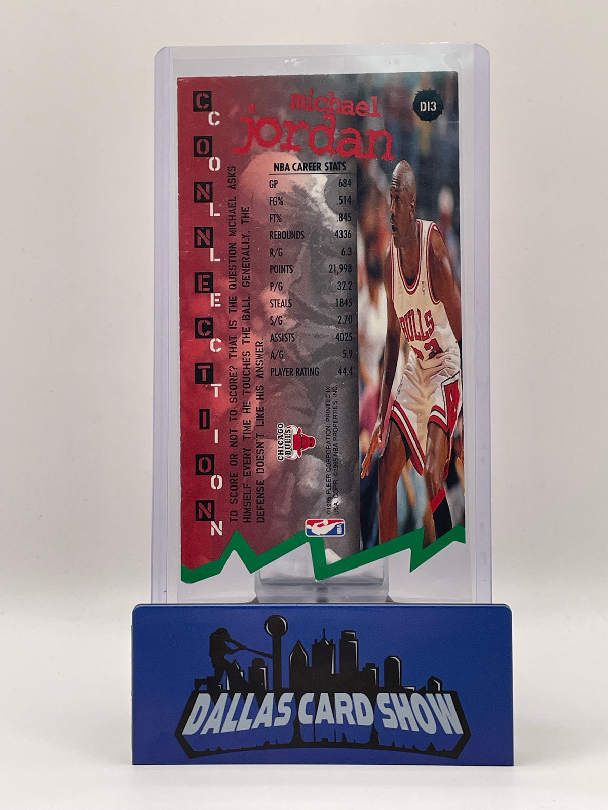 1995-96 Fleer Jam Session Connection Collection Die Cut #D13 Michael Jordan