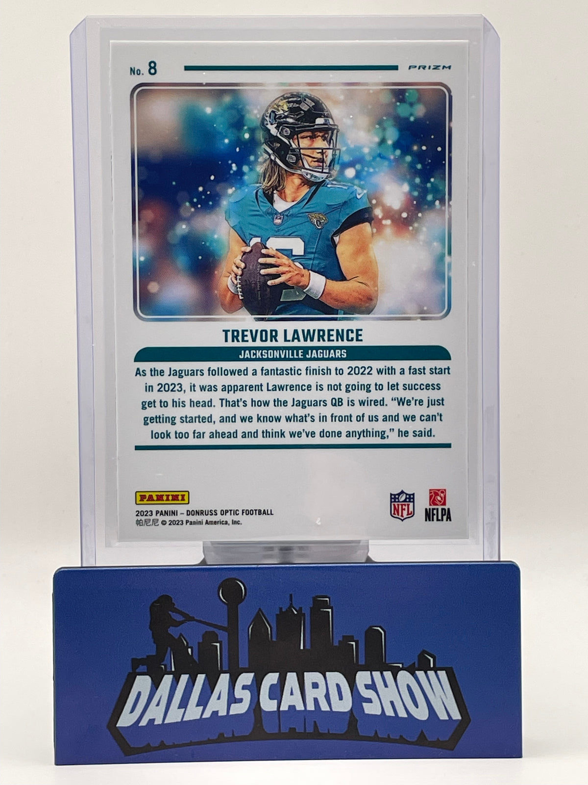 2023 Panini Optic #8 Trevor Lawrence Mythical Case Hit