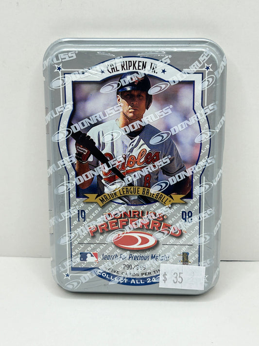 1998 Donruss Preferred Cal Ripken Jr Tin #790/999 5 Cards Per Tin