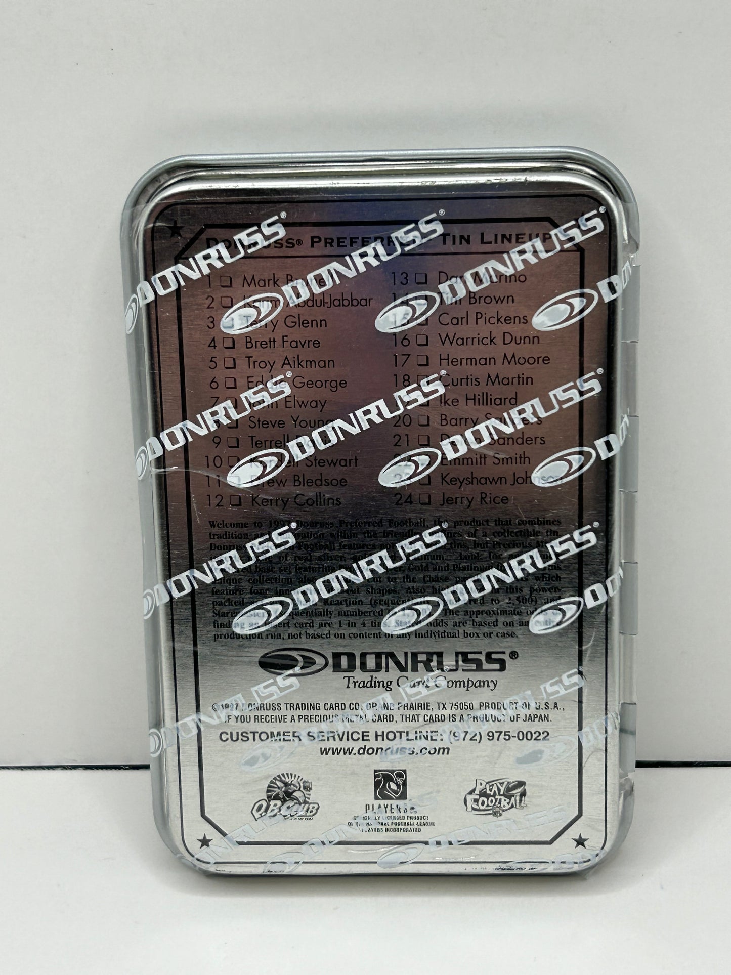 1997 Donruss Preferred Troy Aikman Silver Tin