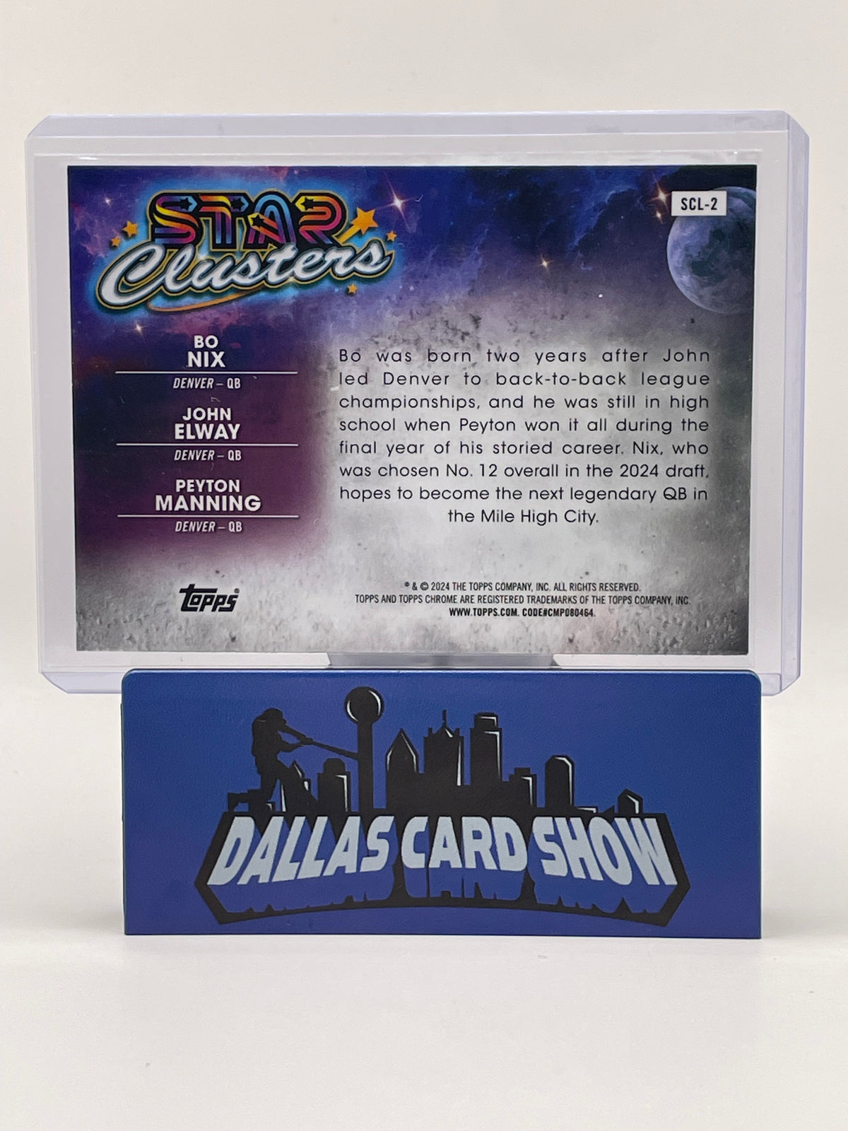 2024 Topps Chrome Cosmic #SCl2 Nix/Elway/Manning Star Clusters