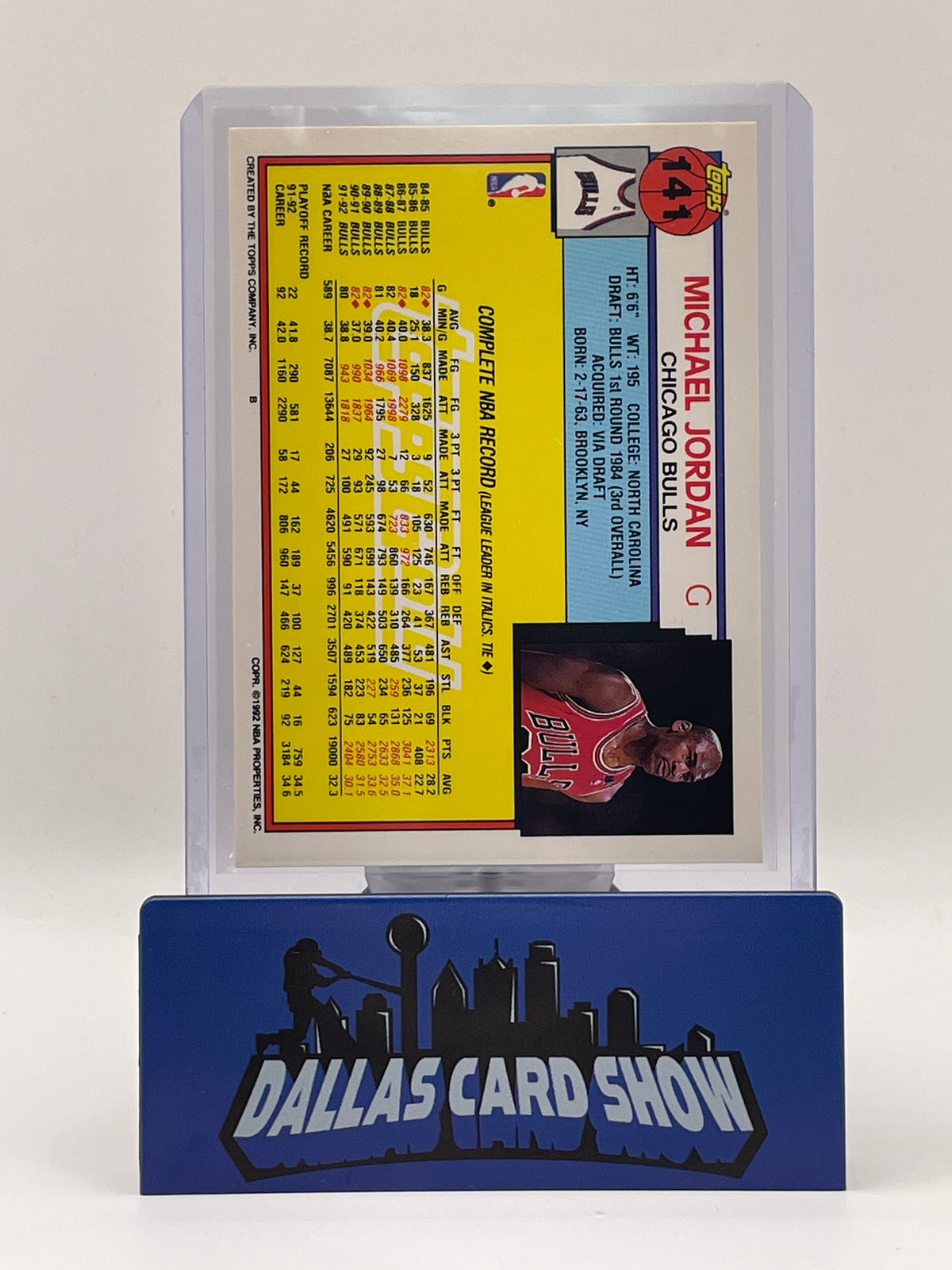 1992 Topps Gold Michael Jordan Chicago Bulls HOF #141