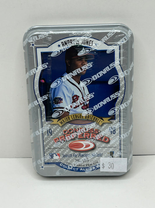1998 Donruss Preferred Andruw Jones Tin #786/999 5 Cards Per Tin