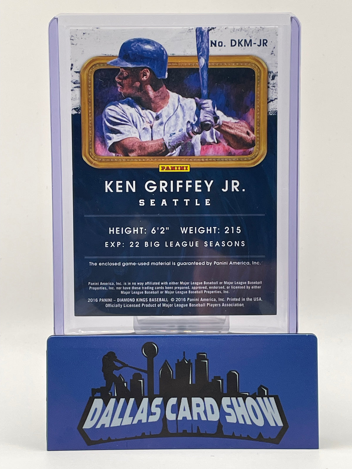 2016 Panini Diamond Kings #DKM-JR Ken Griffey Jr Dual Relic /99