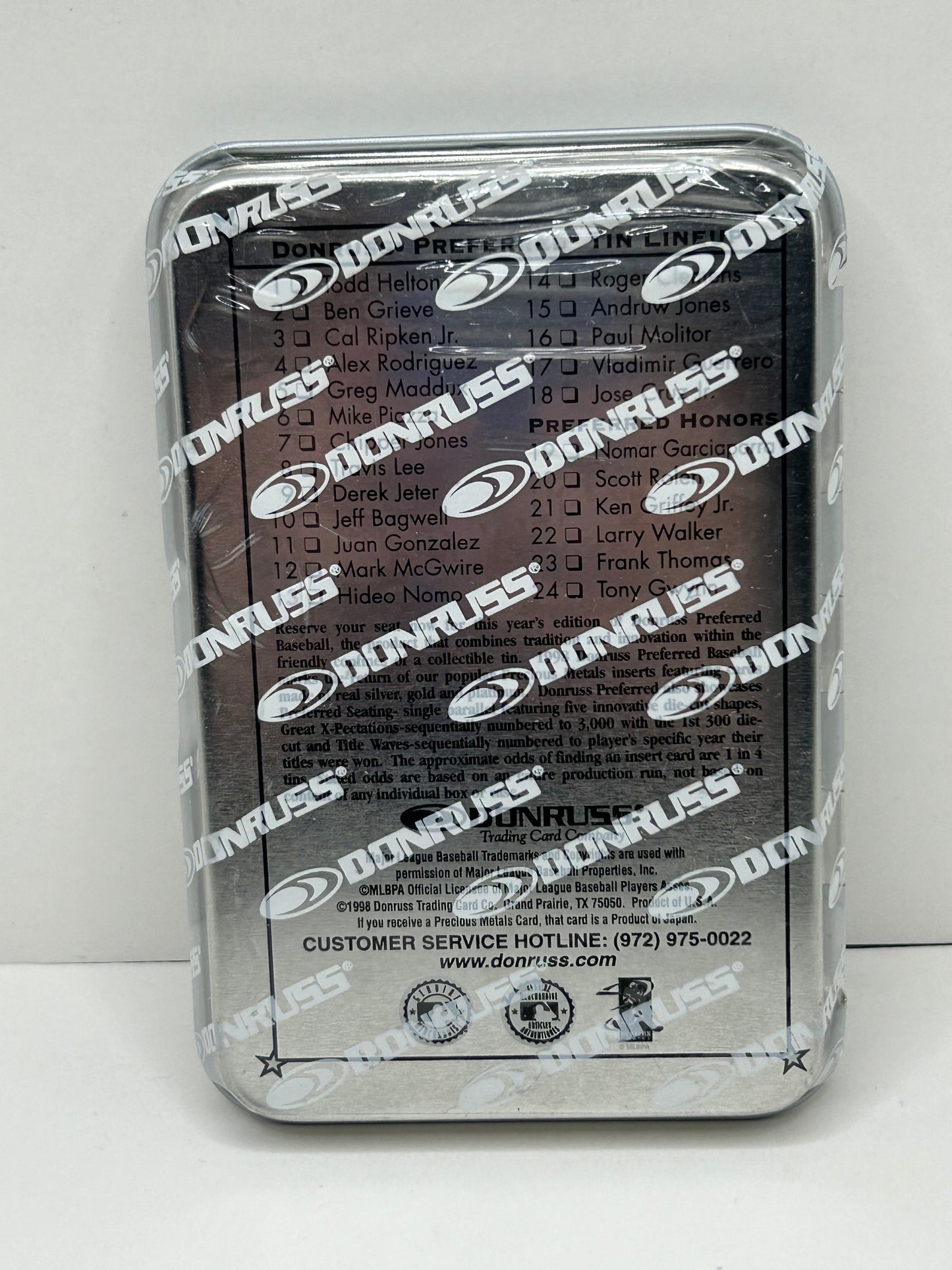 1998 Donruss Preferred Andruw Jones Tin #786/999 5 Cards Per Tin