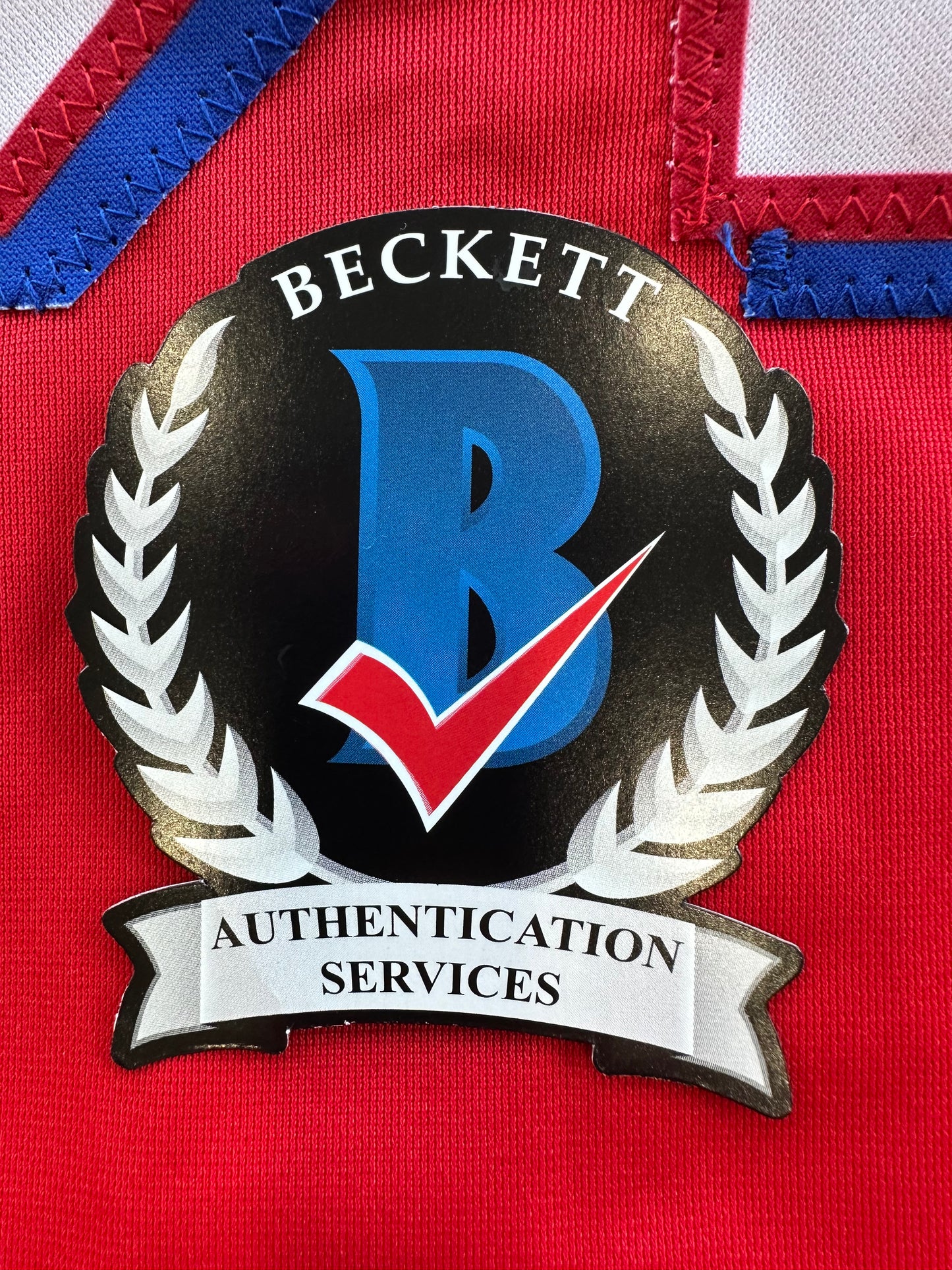 EVAN CARTER TEXAS RANGERS SIGNED Red JERSEY XL BAS COA