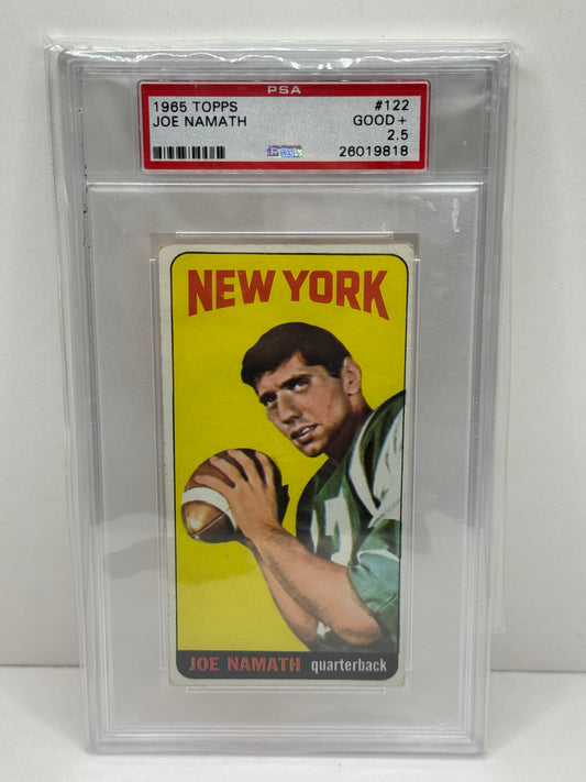 1965 Topps #122 Joe Namath Rookie RC PSA 2.5