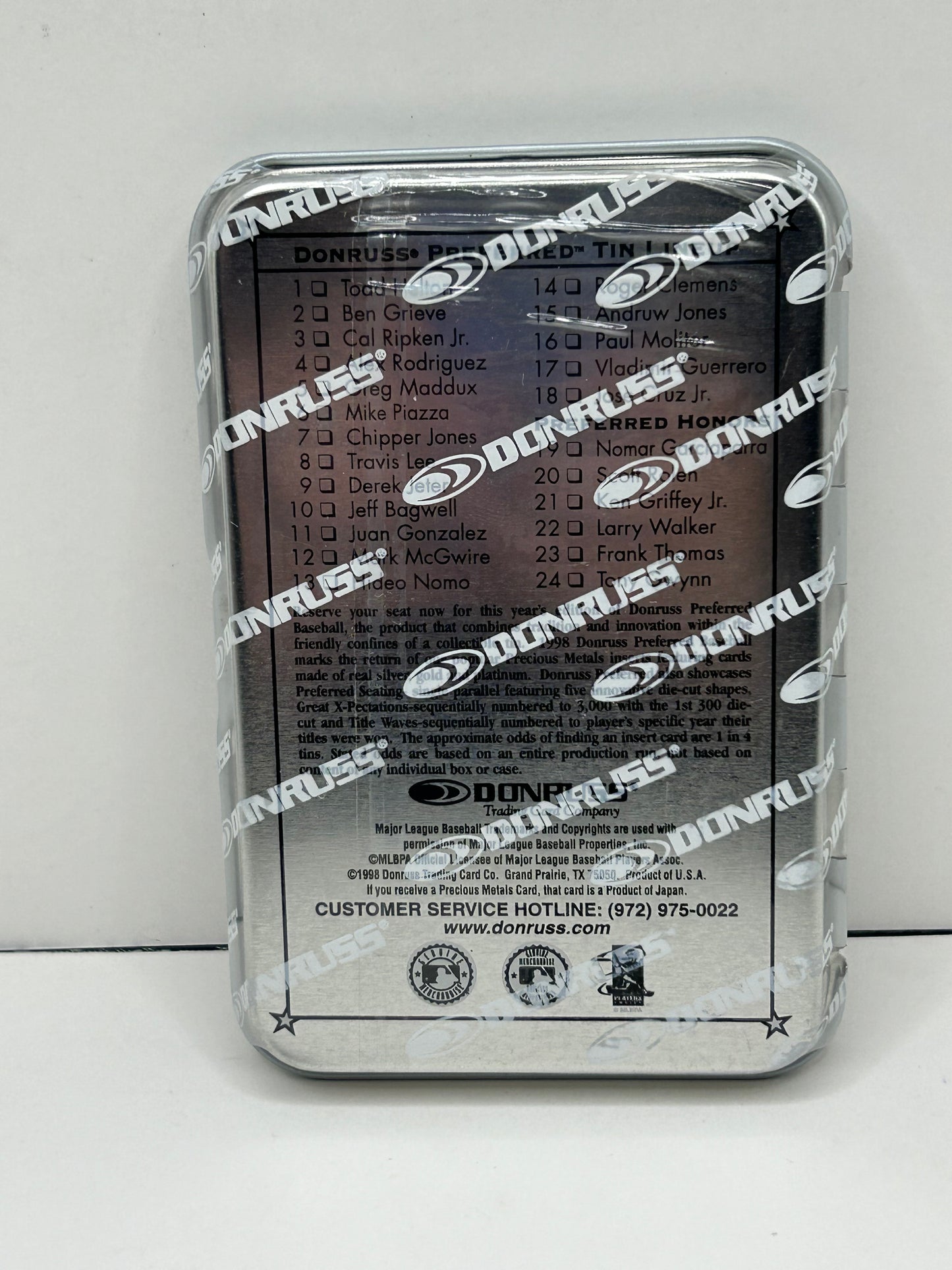 1998 Donruss Preferred Jeff Bagwell Tin #315/999 5 Cards Per Tin