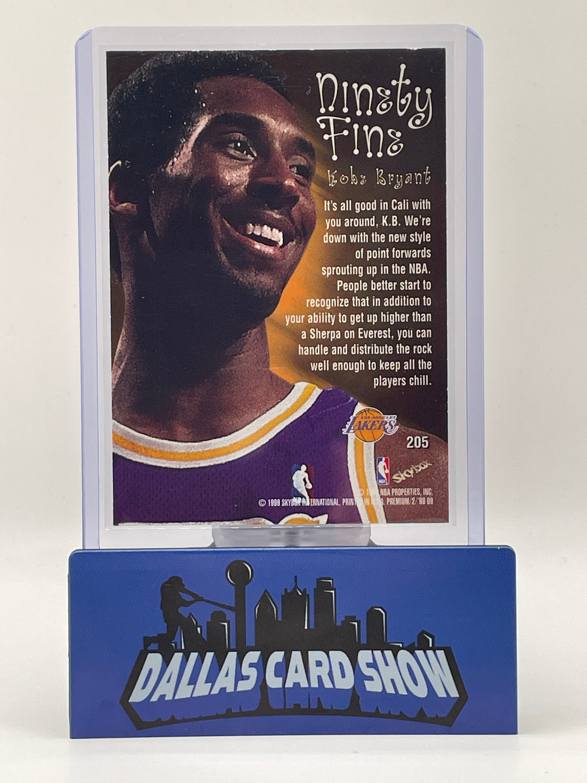 1998-98 Skybox Premium #205 Kobe Bryant Ninety Fine Lakers