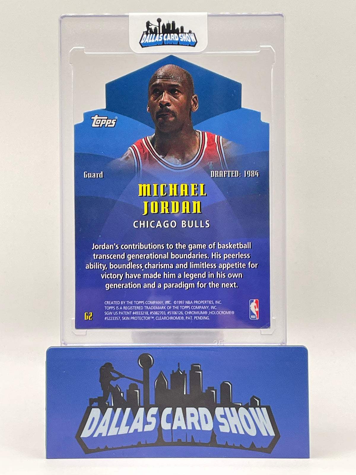 1997-98 Topps Generations Michael Jordan #G2 Die-Cut Insert Chicago Bulls (Read)
